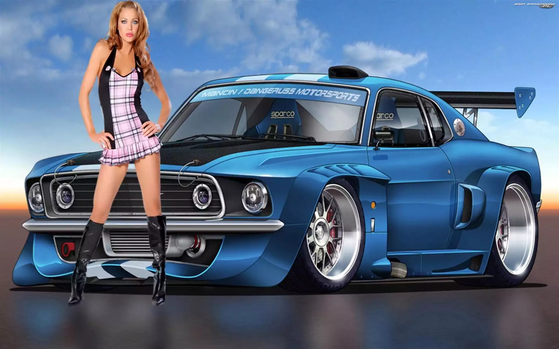 Prototyp, Kobieta, Girl car