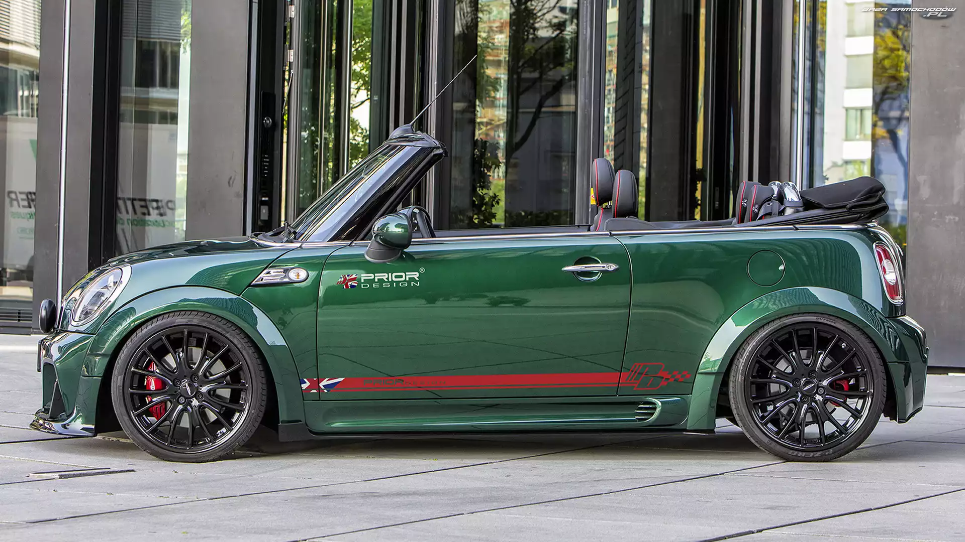 Cabrio, S, Bok, Zielony, Mini Cooper